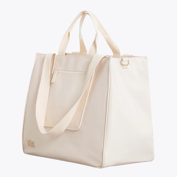 BEIS east west tote - beige - Picture 4 of 5